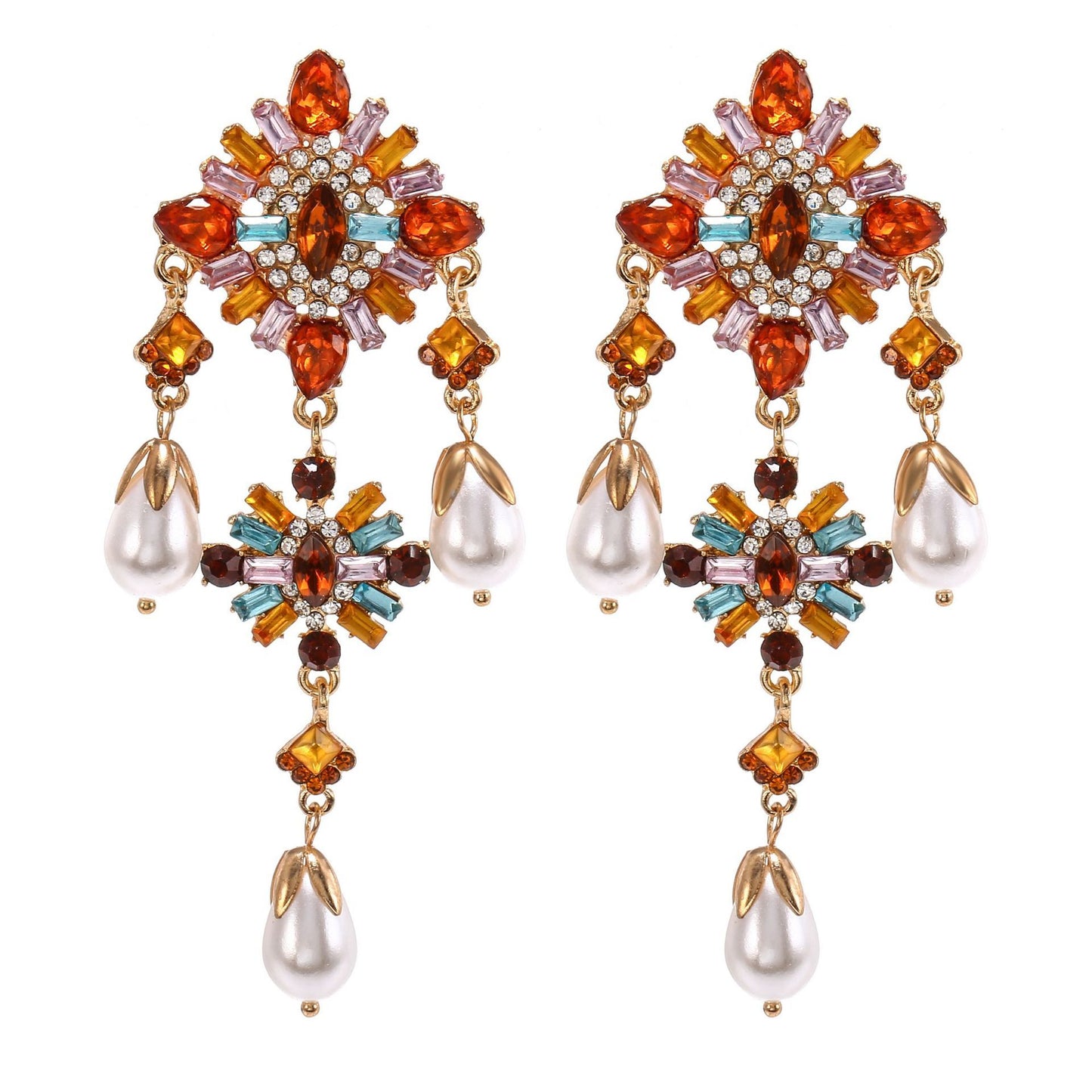 Art Deco Fashion Exaggerated Big Earrings