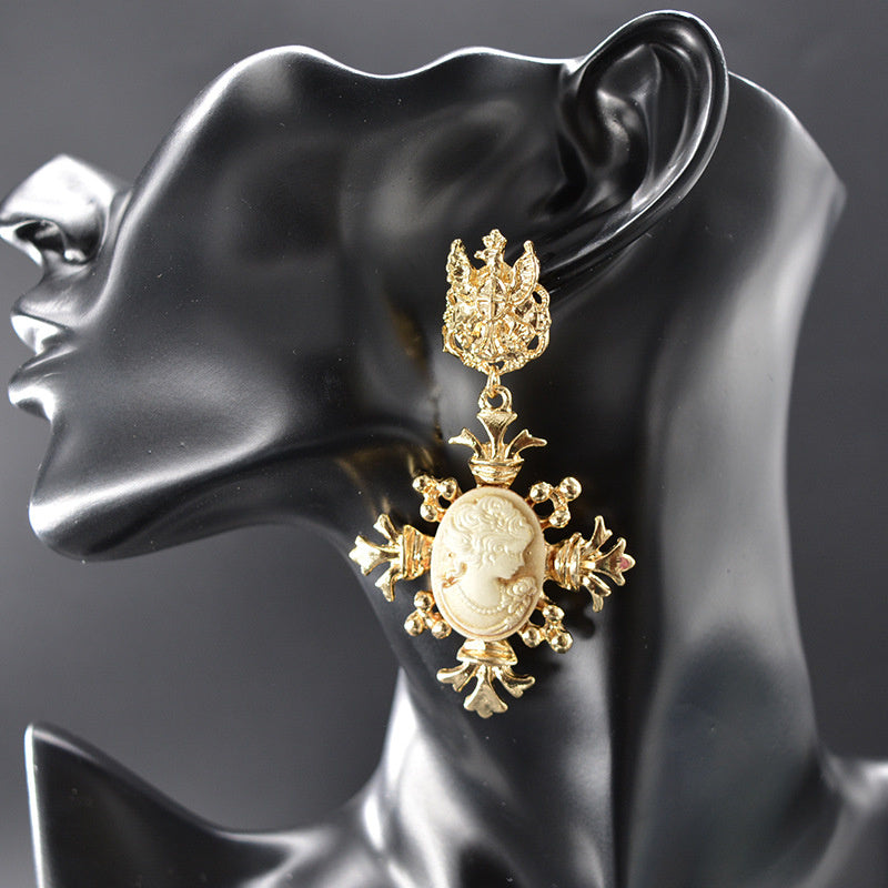 Vintage Baroque Court Earrings