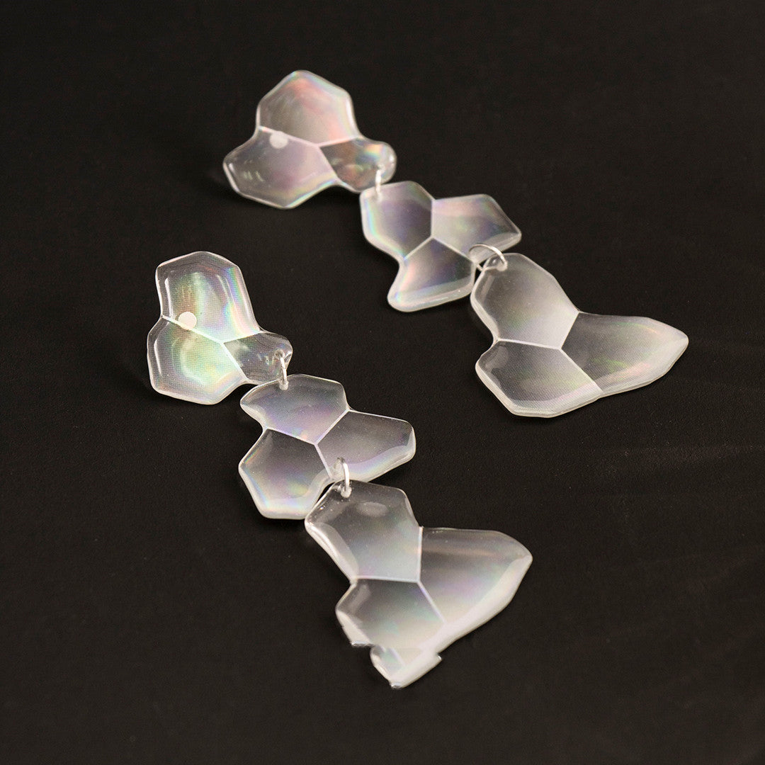 Laser Exaggerated Drip Earrings