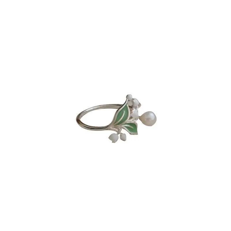 Adjustable Enamel silver plated ring