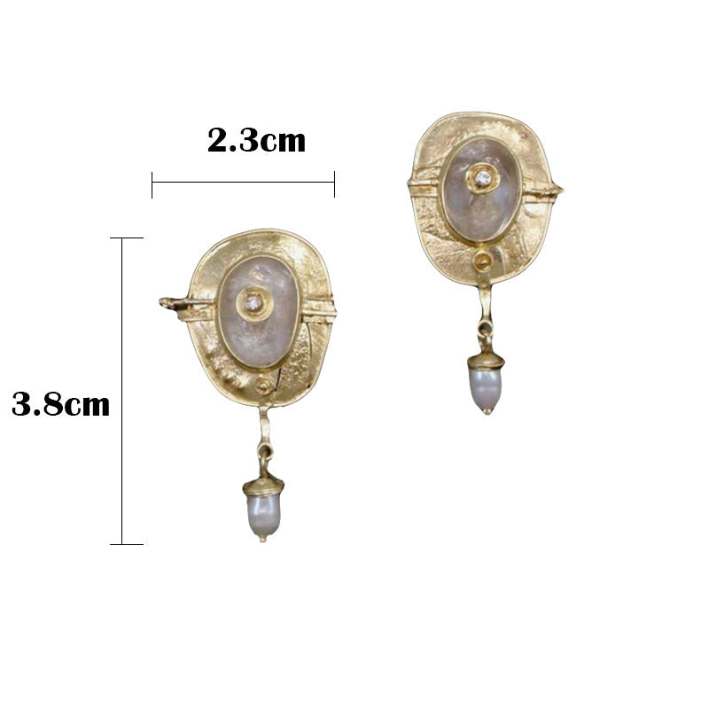 Baroque Style Vintage Rhinestone Fashion Earrings