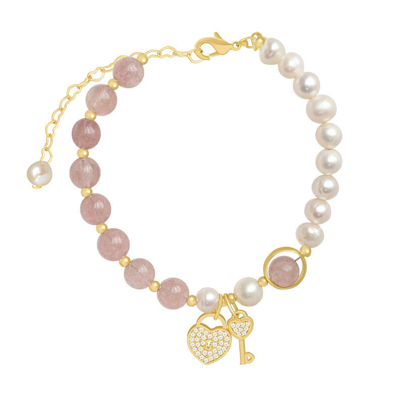 14K Gold plated Baroque Pearl Bracelet