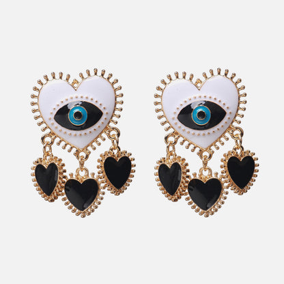 Dripping Eyes Love Earrings Large Personality Temperament