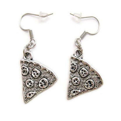 Boucles d'oreilles triangle vintage argentées