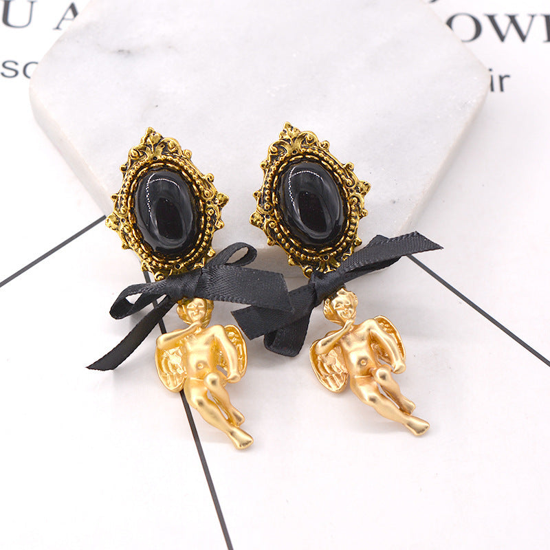 Fashion Alloy Little Angel Earrings