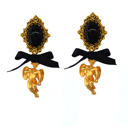 Fashion Alloy Little Angel Earrings