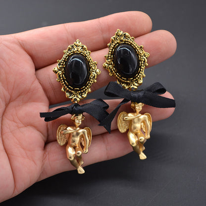 Fashion Alloy Little Angel Earrings