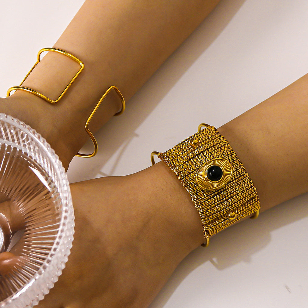 18K Gold Plated Titanium Steel Bracelet
