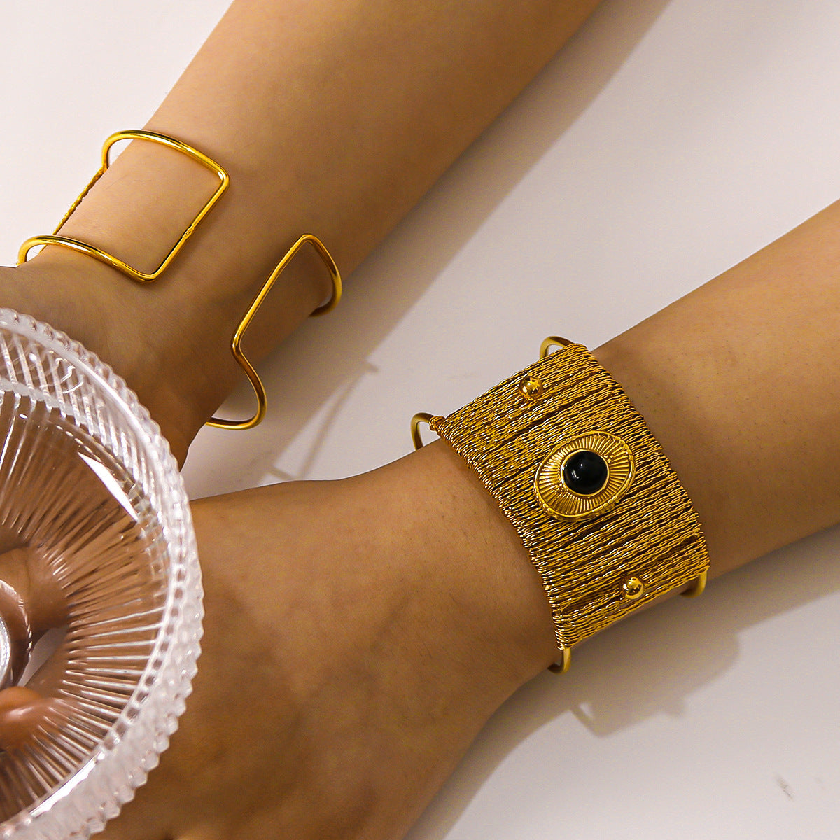 18K Gold Plated Titanium Steel Bracelet