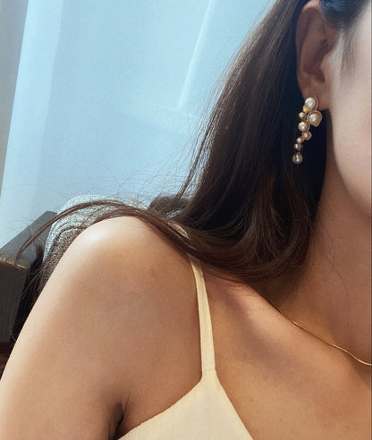 Handmade Natural Pearl Shell Earrings