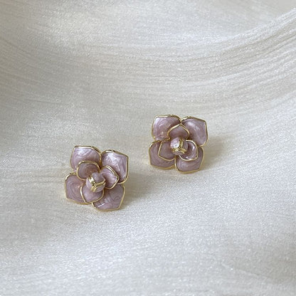 Boucles d'oreilles perles fleurs baroques