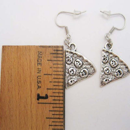 Boucles d'oreilles triangle vintage argentées