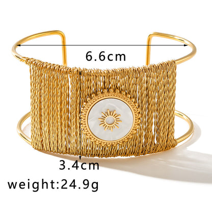 18K Gold Plated Titanium Steel Bracelet