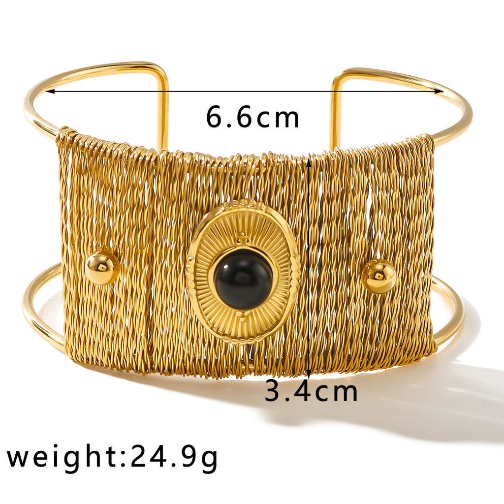 18K Gold Plated Titanium Steel Bracelet