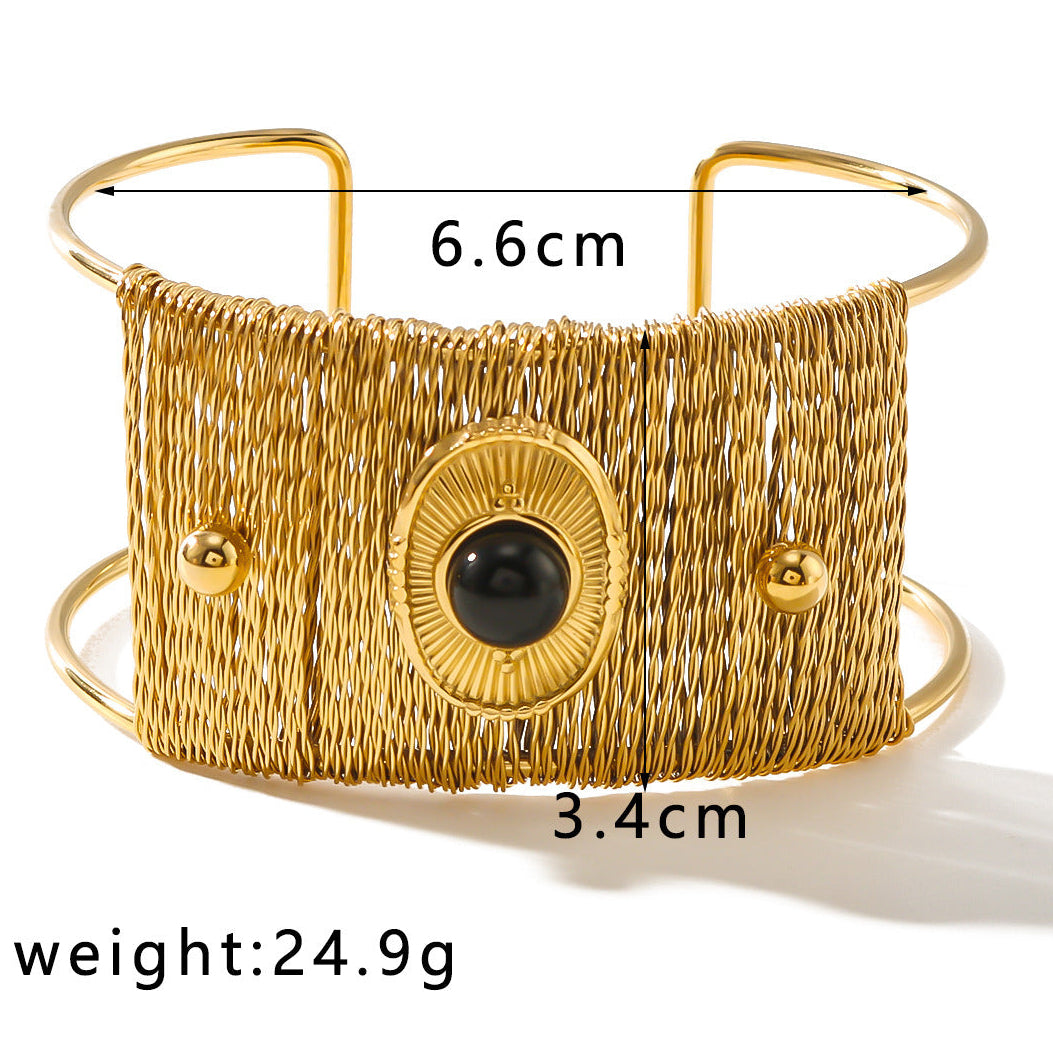 18K Gold Plated Titanium Steel Bracelet