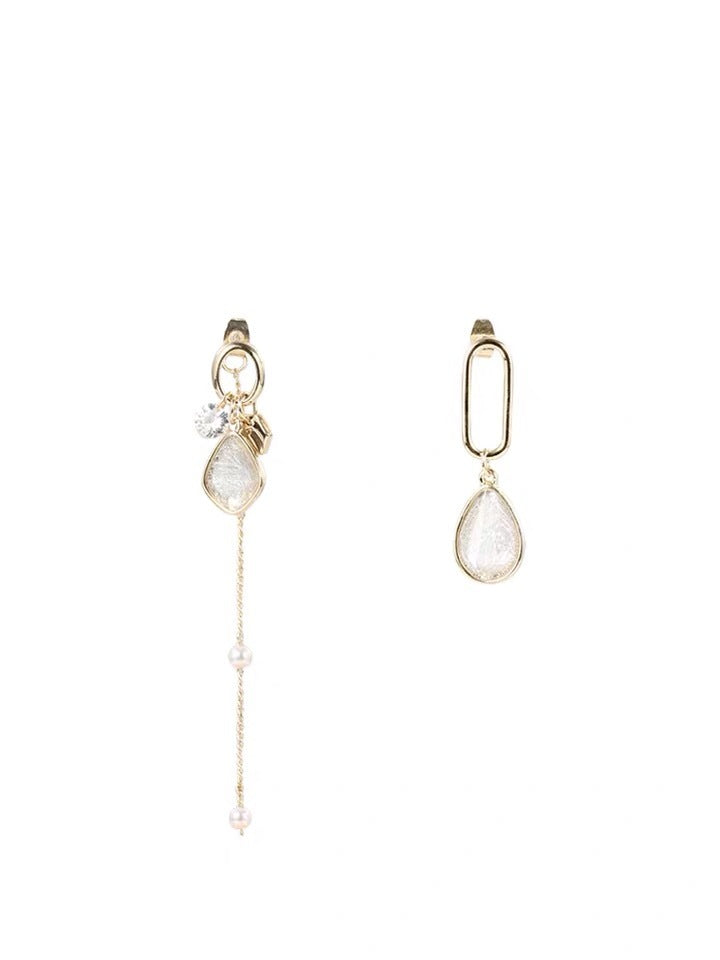 Vintage Opal Long Temperament Pearl Earrings