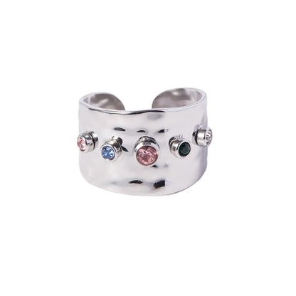 18K Gold Plated Stainless Steel Adjustable Ring