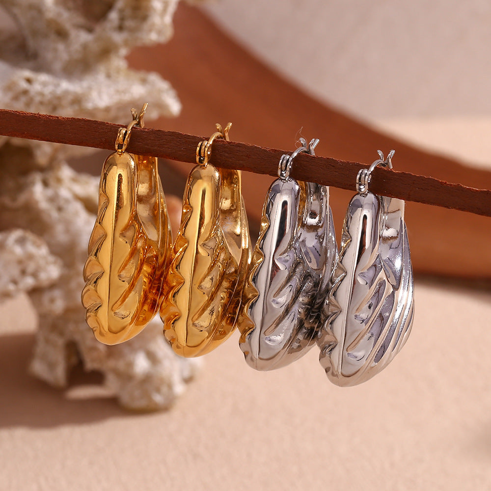 Boucles d'oreilles personnalisées pour personnes à la recherche d'un centre d'intérêt particulier (acier inoxydable) 