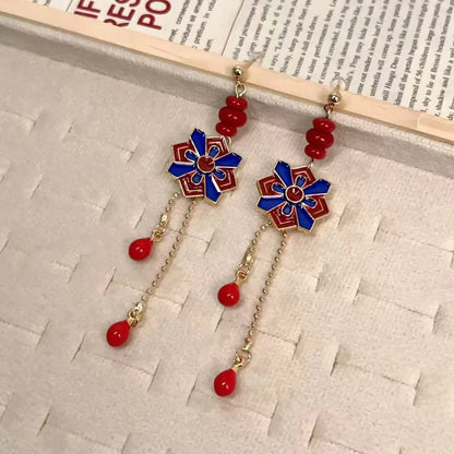 Earrings Crimson Resonance