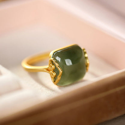 Adjustable Vintage style Jade Ring