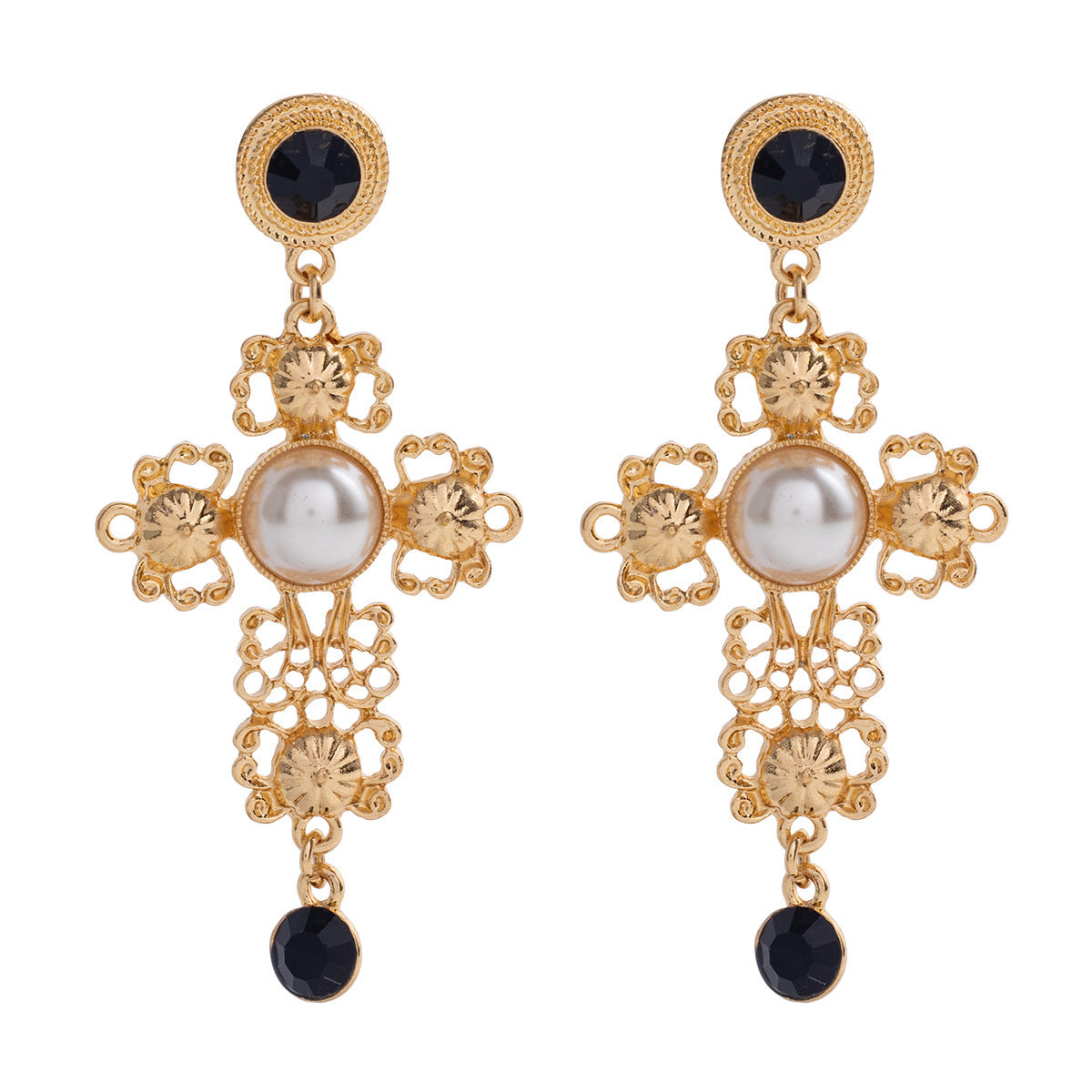 Nouveau Style Baroque boucles d'oreilles exagérées mode rétro