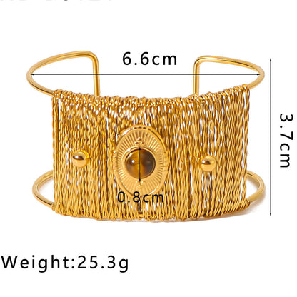 18K Gold Plated Titanium Steel Bracelet
