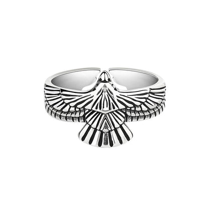 S925 Sterling Silver Eagle Men's Ring