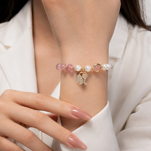 14K Gold plated Baroque Pearl Bracelet