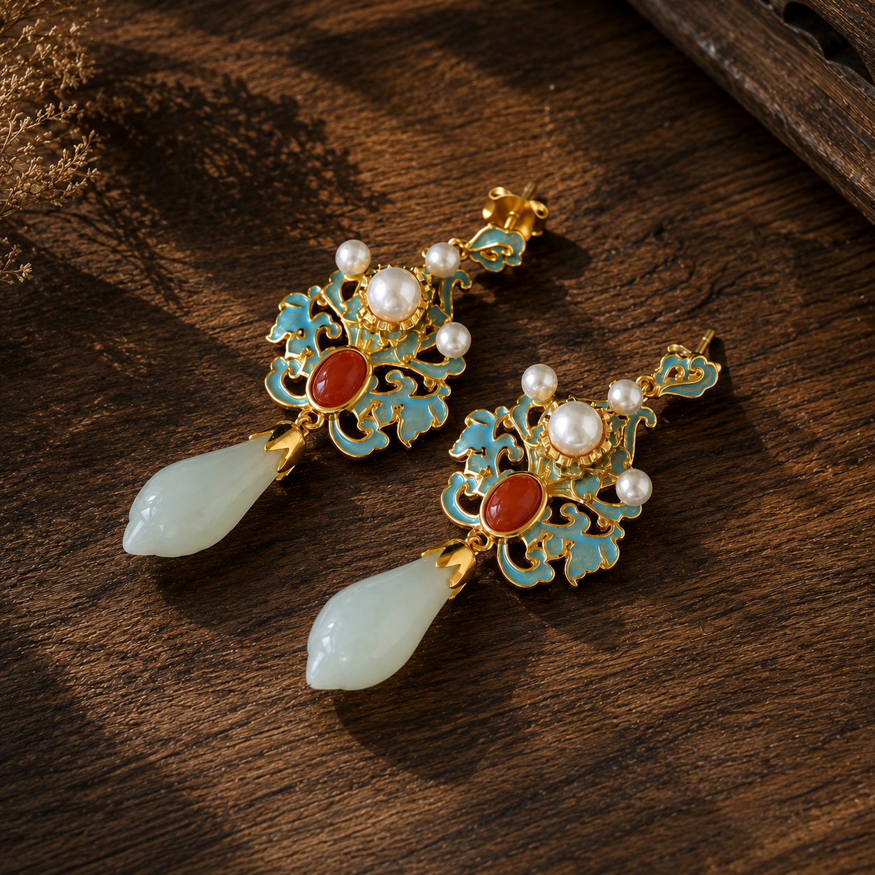 Magnolia Silver Needle Earrings
