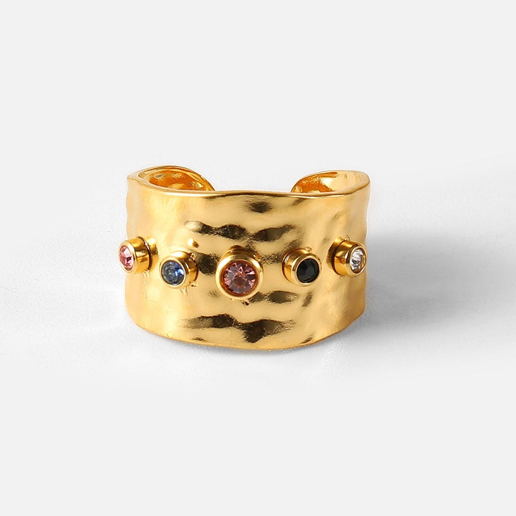 18K Gold Plated Stainless Steel Adjustable Ring plan material