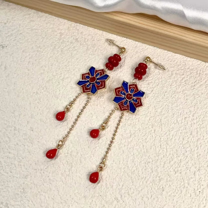 Earrings Crimson Resonance