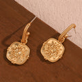 18k Gold Titanium Steel Silver Needle Earrings