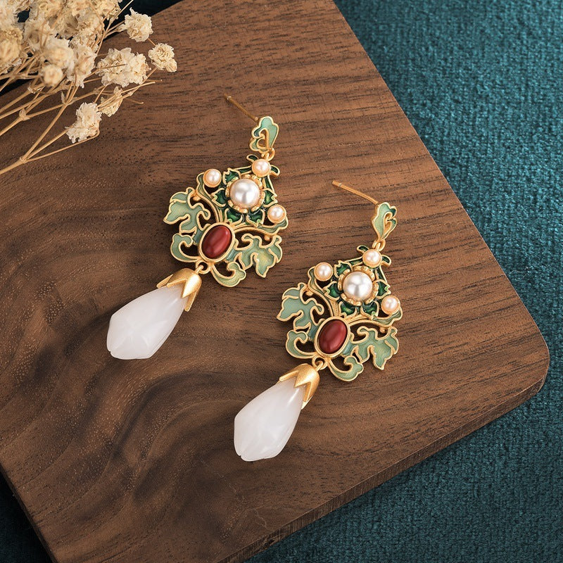 Women's Fashion Vintage Magnolia Fairy Earrings