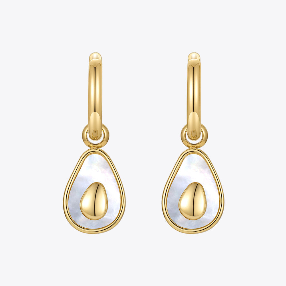 Women's Fashion Titanium Steel Avocado Shape Earrings