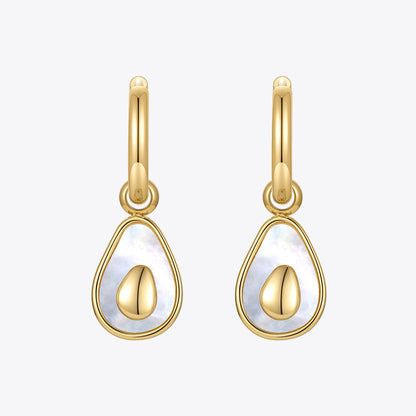 Women's Fashion Titanium Steel Avocado Shape Earrings