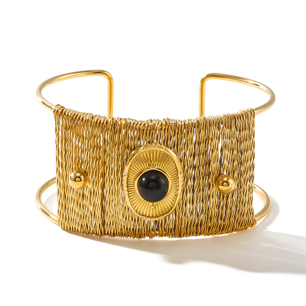 18K Gold Plated Titanium Steel Bracelet