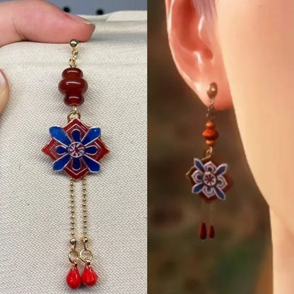 Earrings Crimson Resonance