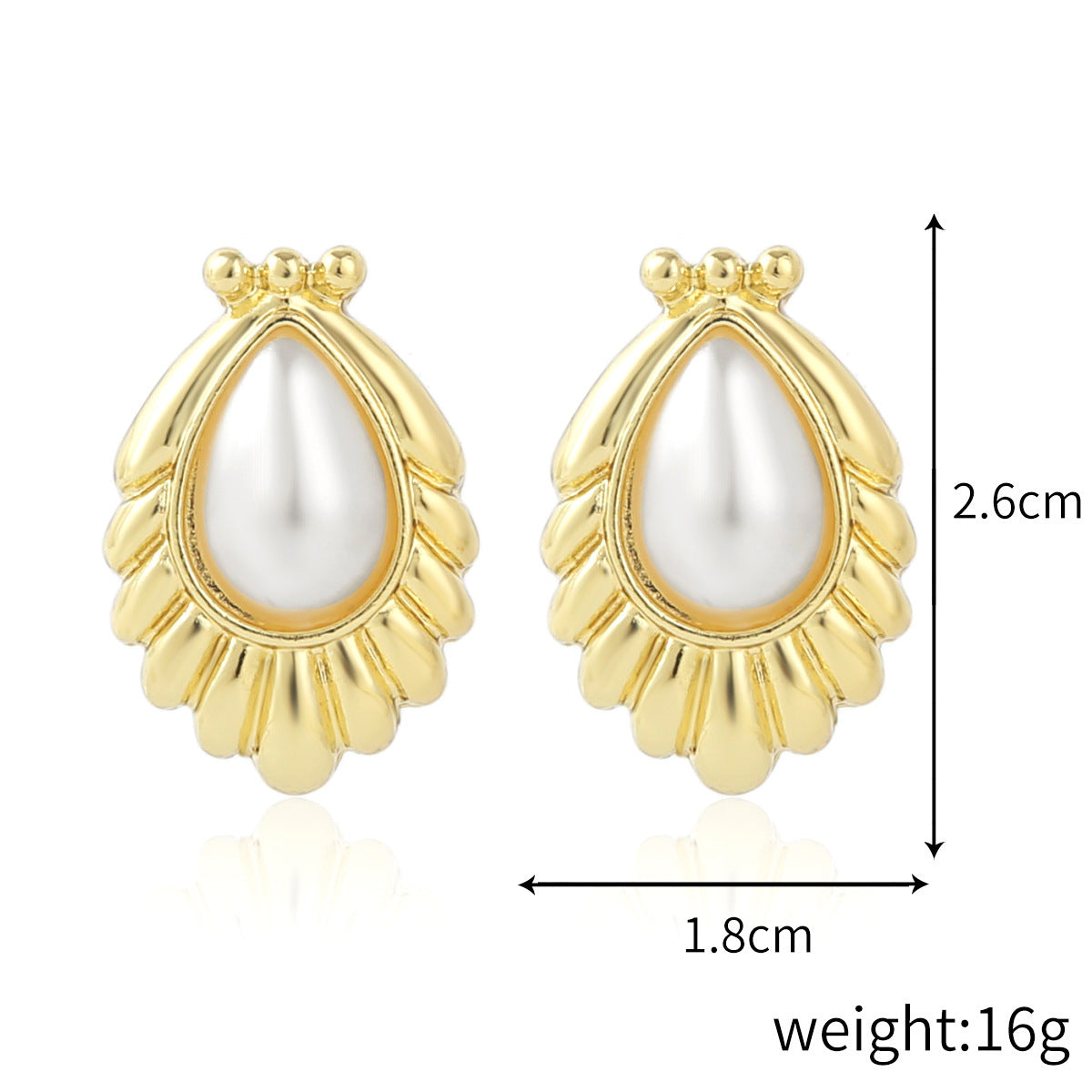 Exaggerated Irregular Baroque Pearl Earrings