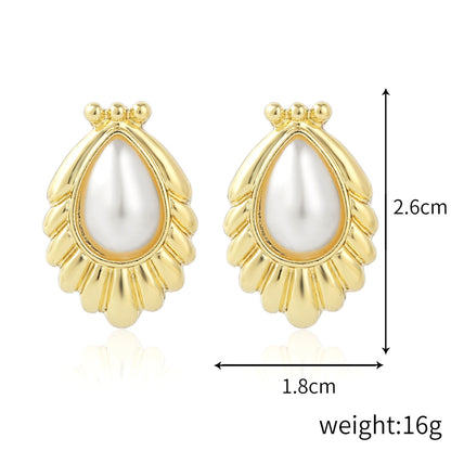 Exaggerated Irregular Baroque Pearl Earrings