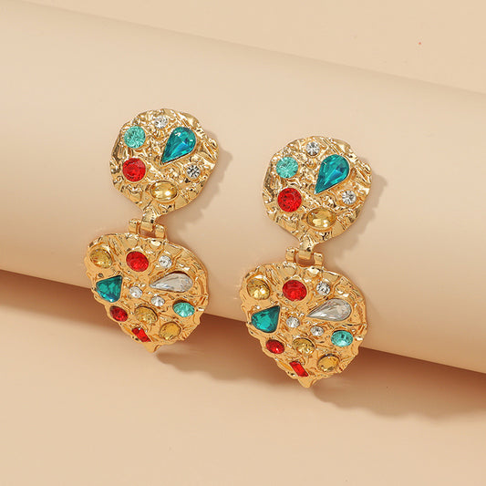 Baroque Court Style Rhinestone Earrings