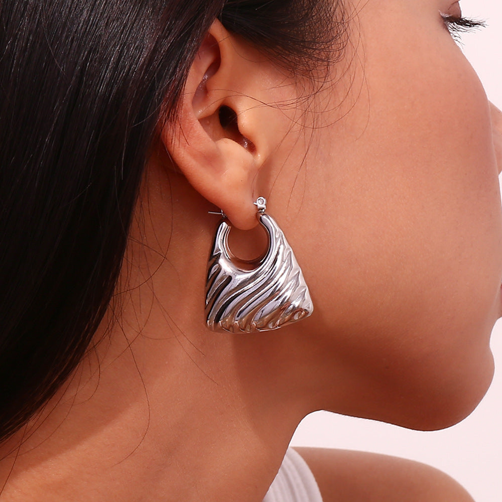 Boucles d'oreilles personnalisées pour personnes à la recherche d'un centre d'intérêt particulier (acier inoxydable) 