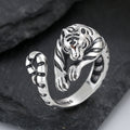 925 Silver Tiger Ring