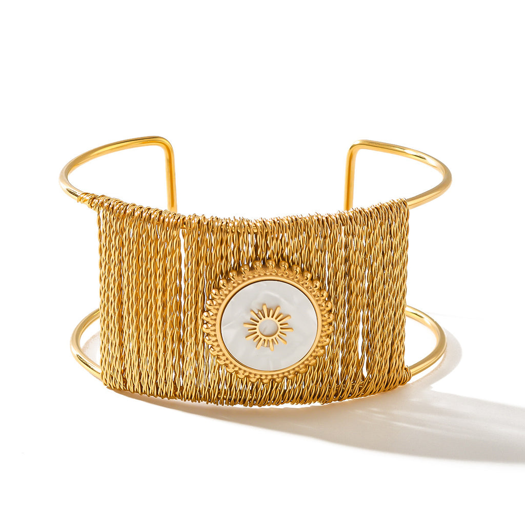 18K Gold Plated Titanium Steel Bracelet