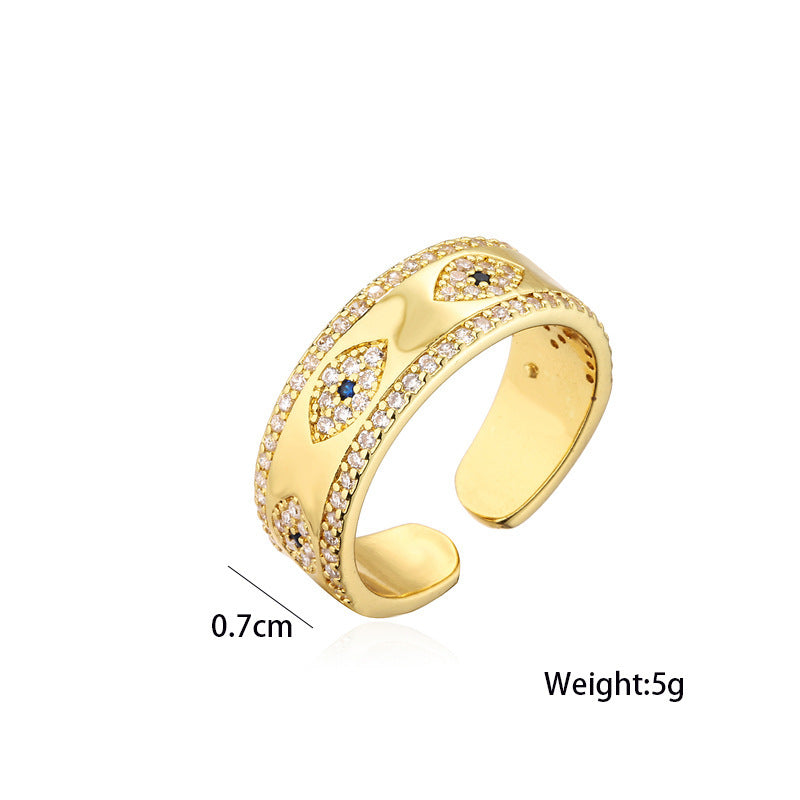 18K Gold Plated Zircon Ring