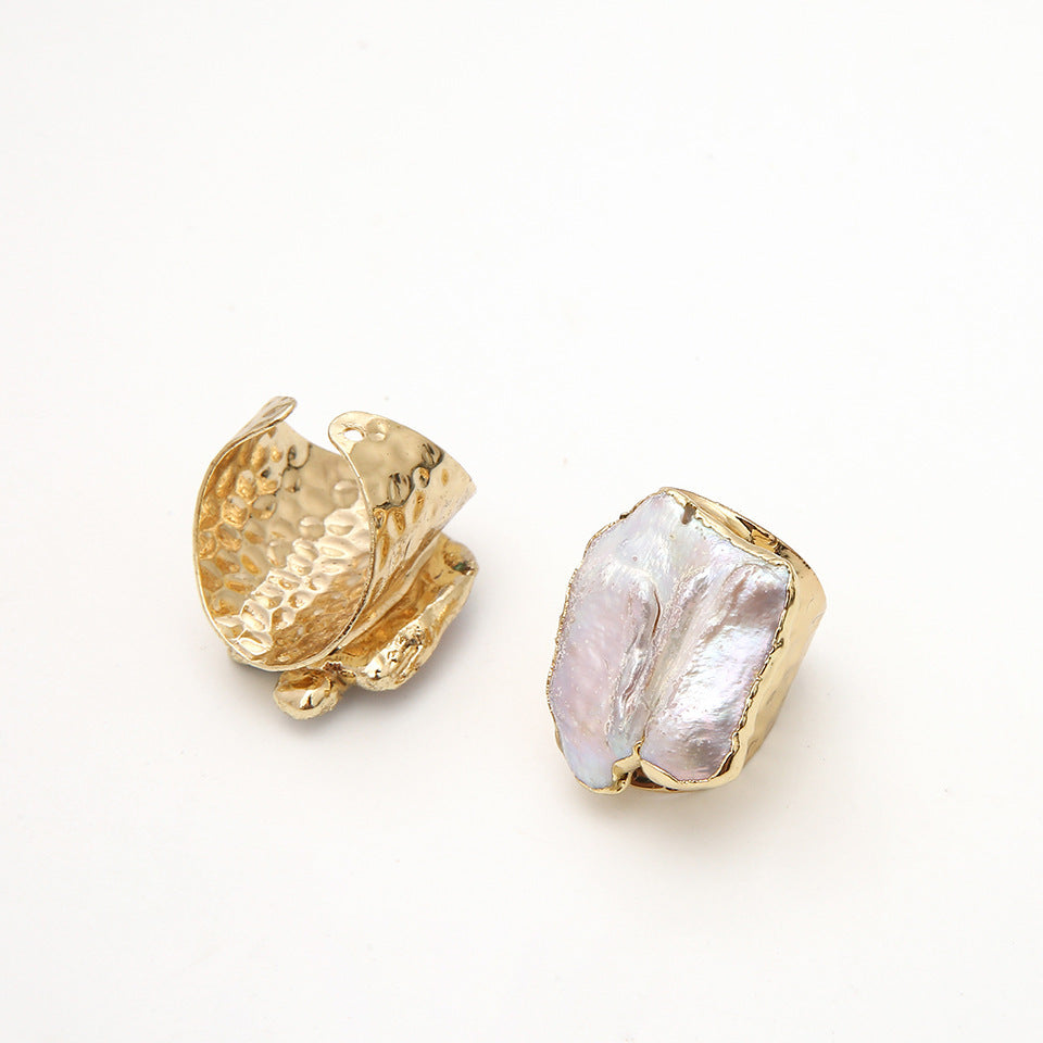 Baroque Style Irregular Pearl Ring