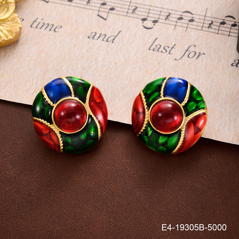 Boucles d'oreilles de style rétro High Court