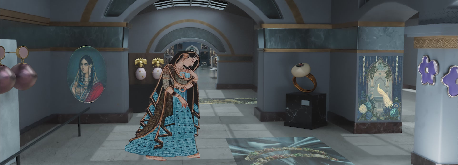 Load video: Baroque earrings